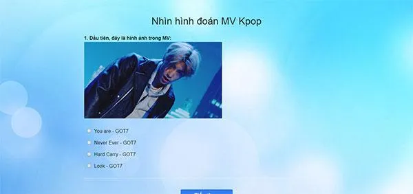 game trắc nghiệm - Nhìn hình đoán MV Kpop