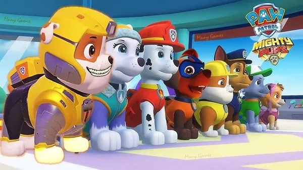 game trẻ em - Paw Patrol: Mighty Pups Save Adventure Bay