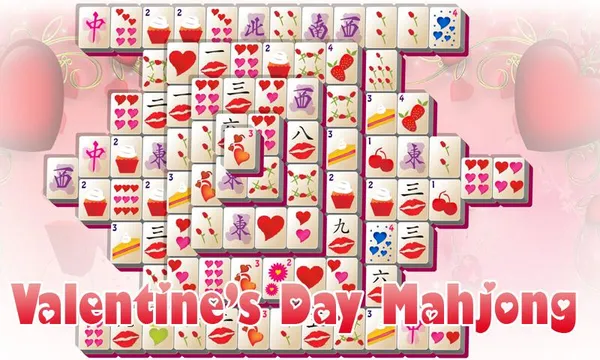 game valentine - Valentine's Day Mahjong